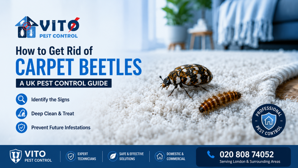 How to get rid of carpet beetles in the UK with expert pest control treatment and prevention guide