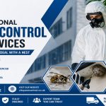 Professional wasp control UK technician safely treating a wasp nest